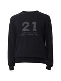 Karl Lagerfeld graphic-print fine-knit sweater