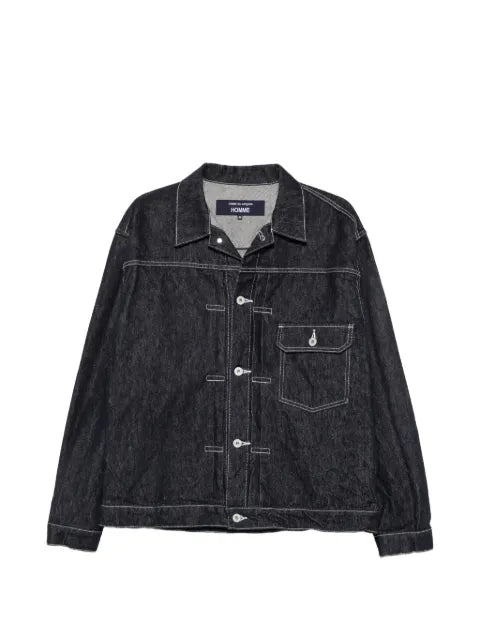 Comme des Garçons Homme Plus contrast-stitch denim jacket