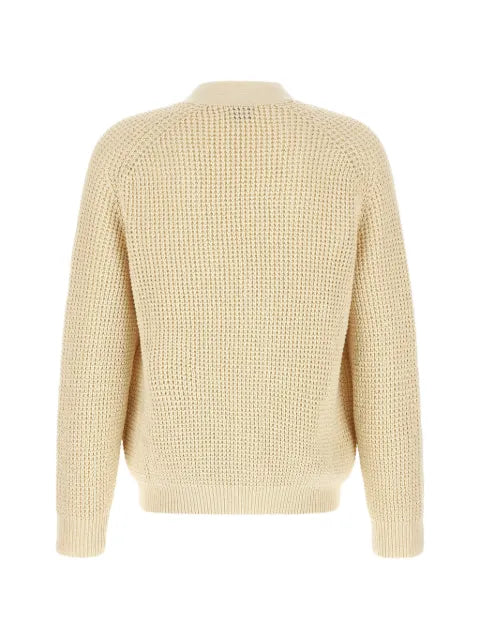 BOSS honeycomb-knit V-neck cardigan