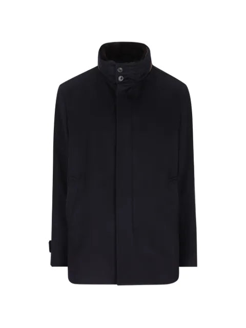 Herno high-neck button-up jacket