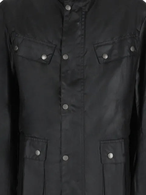Barbour International Tourer Duke waxed-finish multi-pocket jacket