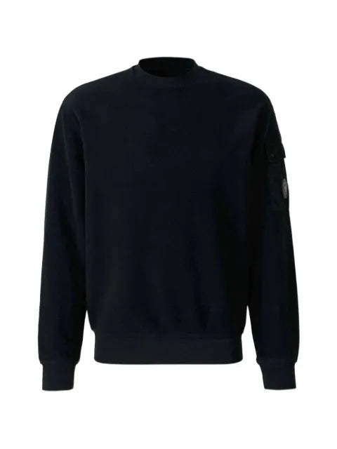 C.P. Company Lens-detail sleeve-pocket crew-neck sweatshirt