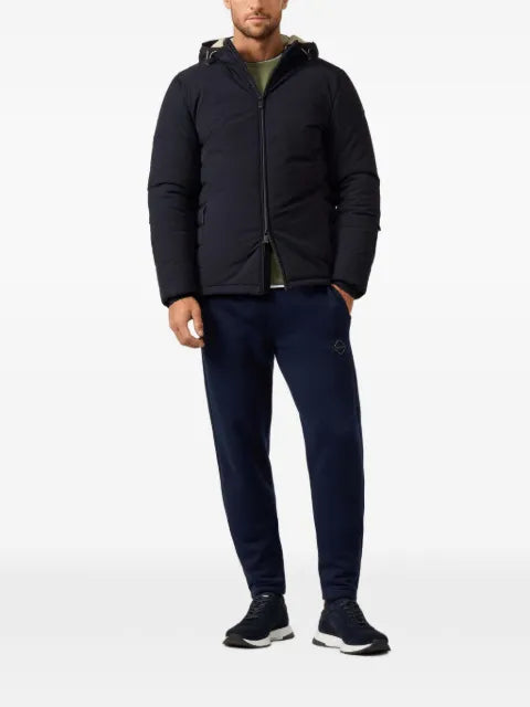 Hackett London quilted hooded jacket