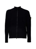 Stone Island logo-patch zip-up sweater