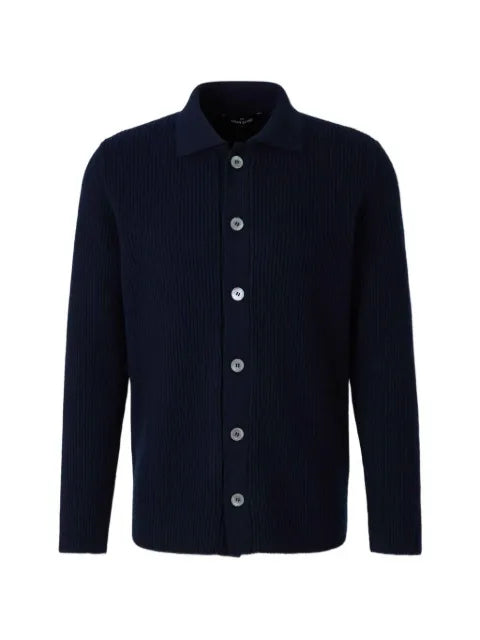Gran Sasso ribbed-knit button-down sweater