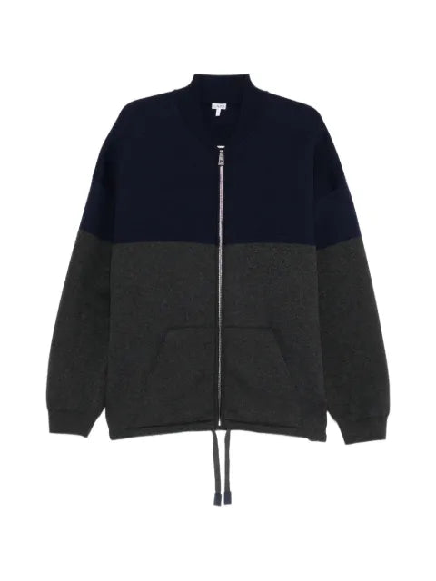 LOEWE colour-block zip-up cardigan