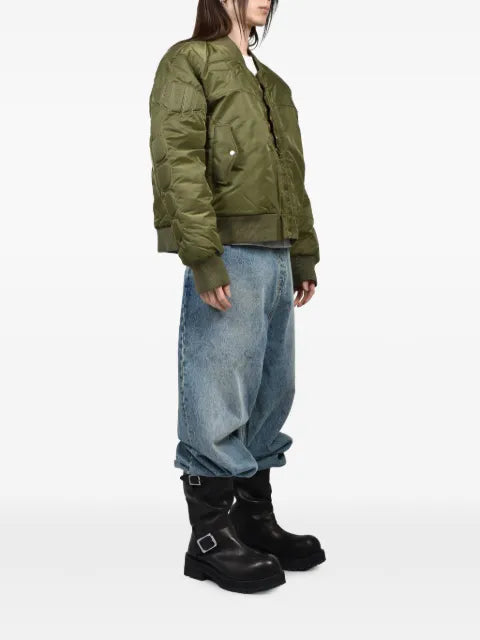 SATOSHI NAKAMOTO Ma-1 Moto padded jacket