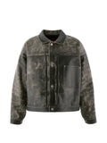 SAINT MXXXXXX distressed leather jacket