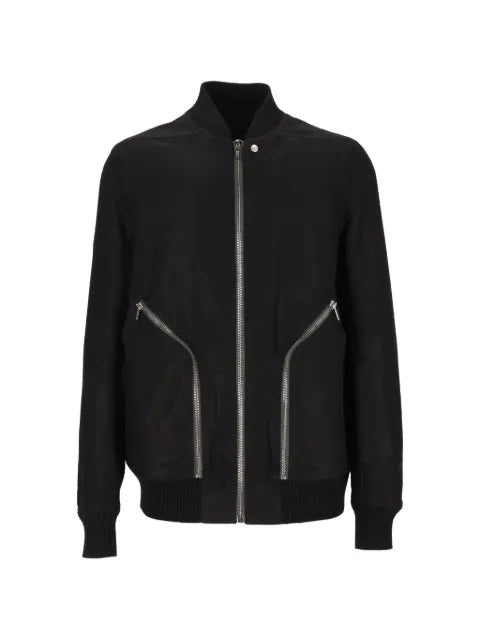 Rick Owens Heizer Flight ramie moleskin jacket