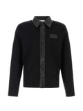 Givenchy leather-trim panelled cardigan