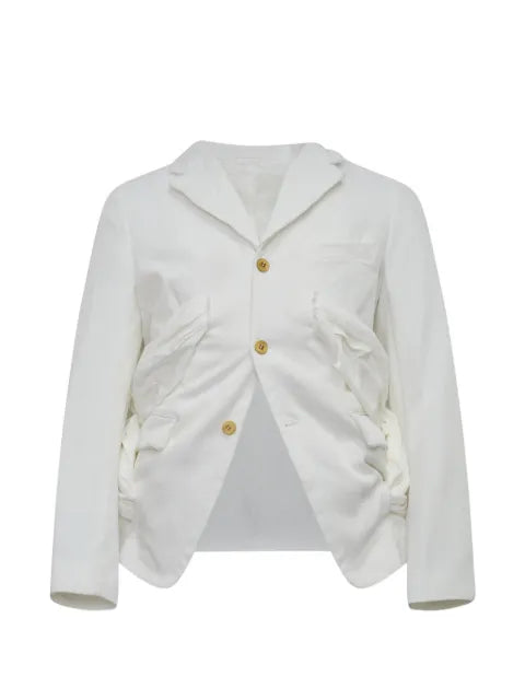 Comme des Garçons Homme Plus ruched single-breasted blazer