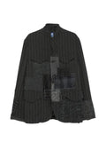 Junya Watanabe MAN patchwork pinstripe jacket