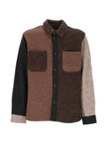 Les Deux colour-block wool overshirt