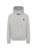 Noir Kei Ninomiya embroidered zip-up hoodie