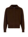 ENTIRE STUDIOS zip-up ribbed-trim cardigan