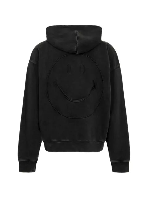 MARKET Smiley embroidered zip-up hoodie