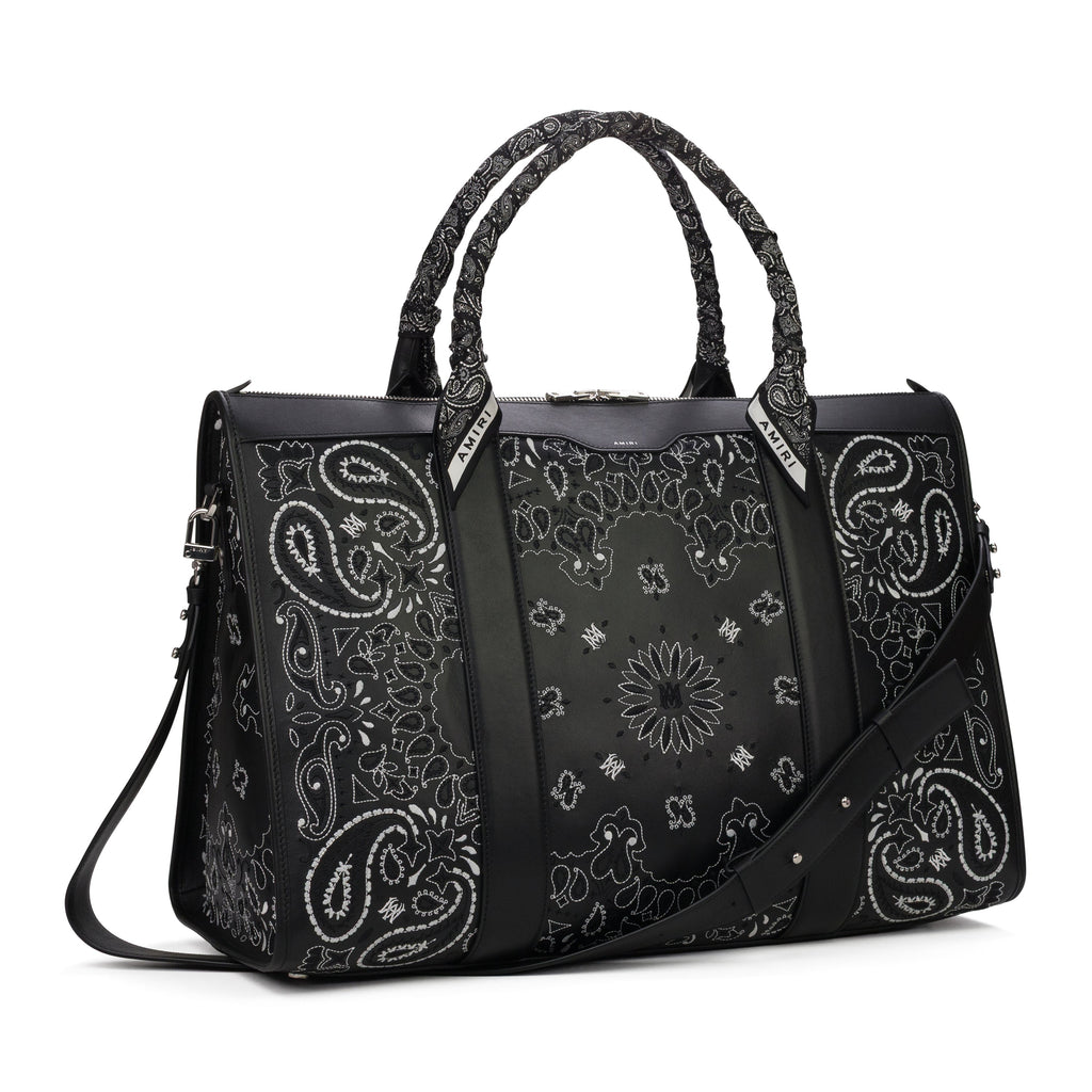 Black Weekender Bandana Bag