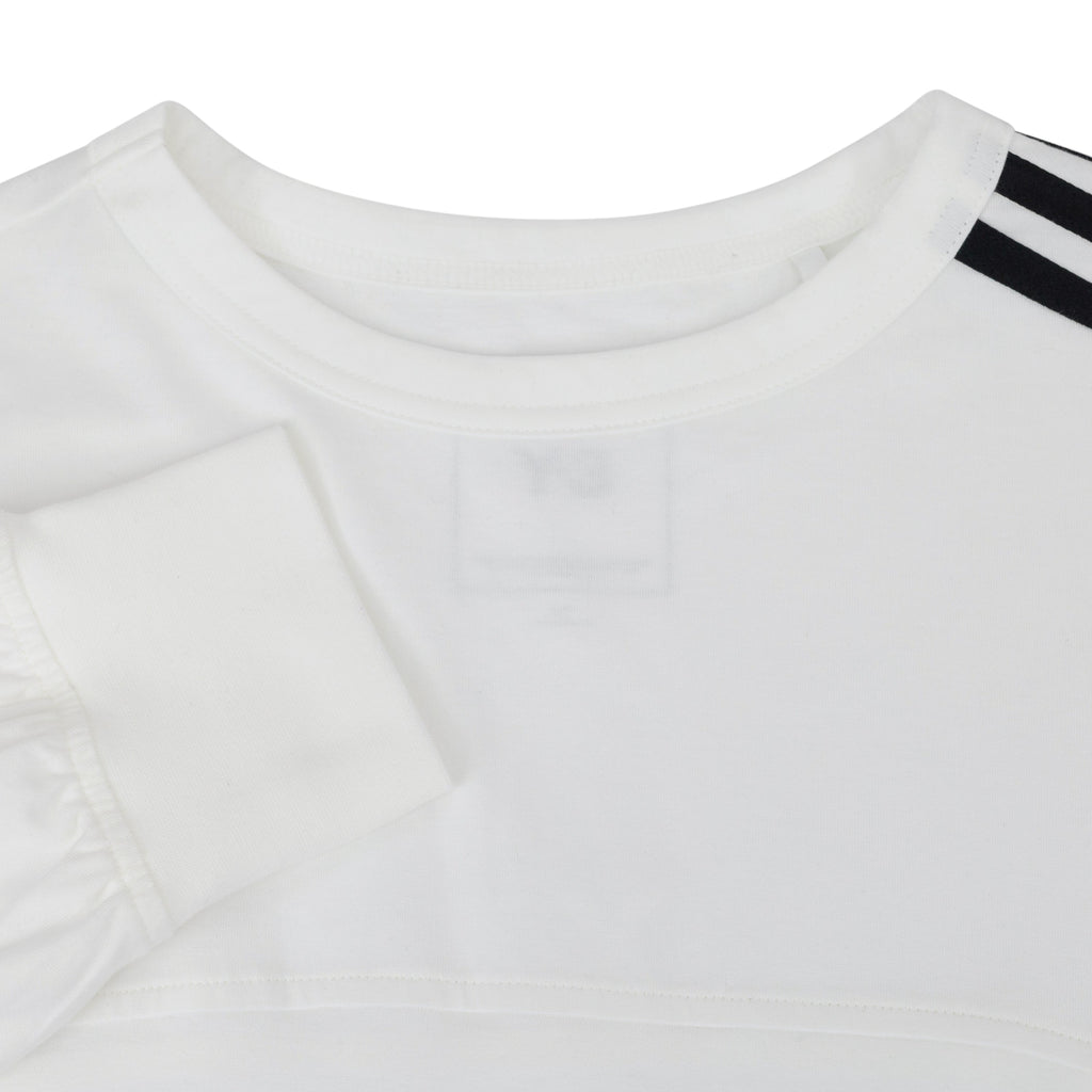 White M 3s Ls Tee White
