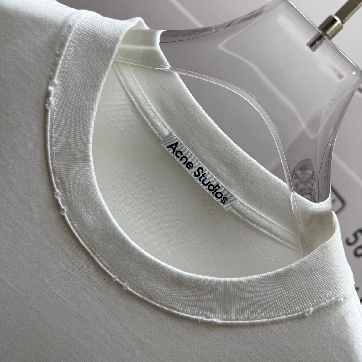 Acne Studios Contemporary‑Art Circular Graphic Distressed‑Trim Crew‑Neck Short‑Sleeve T‑Shirt