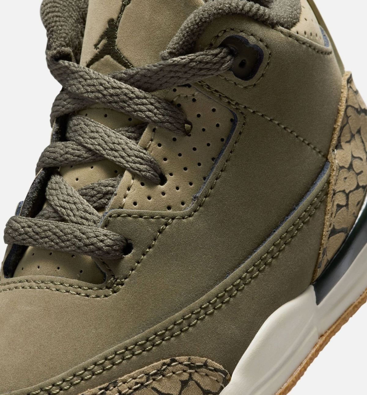 Air Jordan 3 Retro Medium Olive Infant & Toddler Lifestyle Shoe