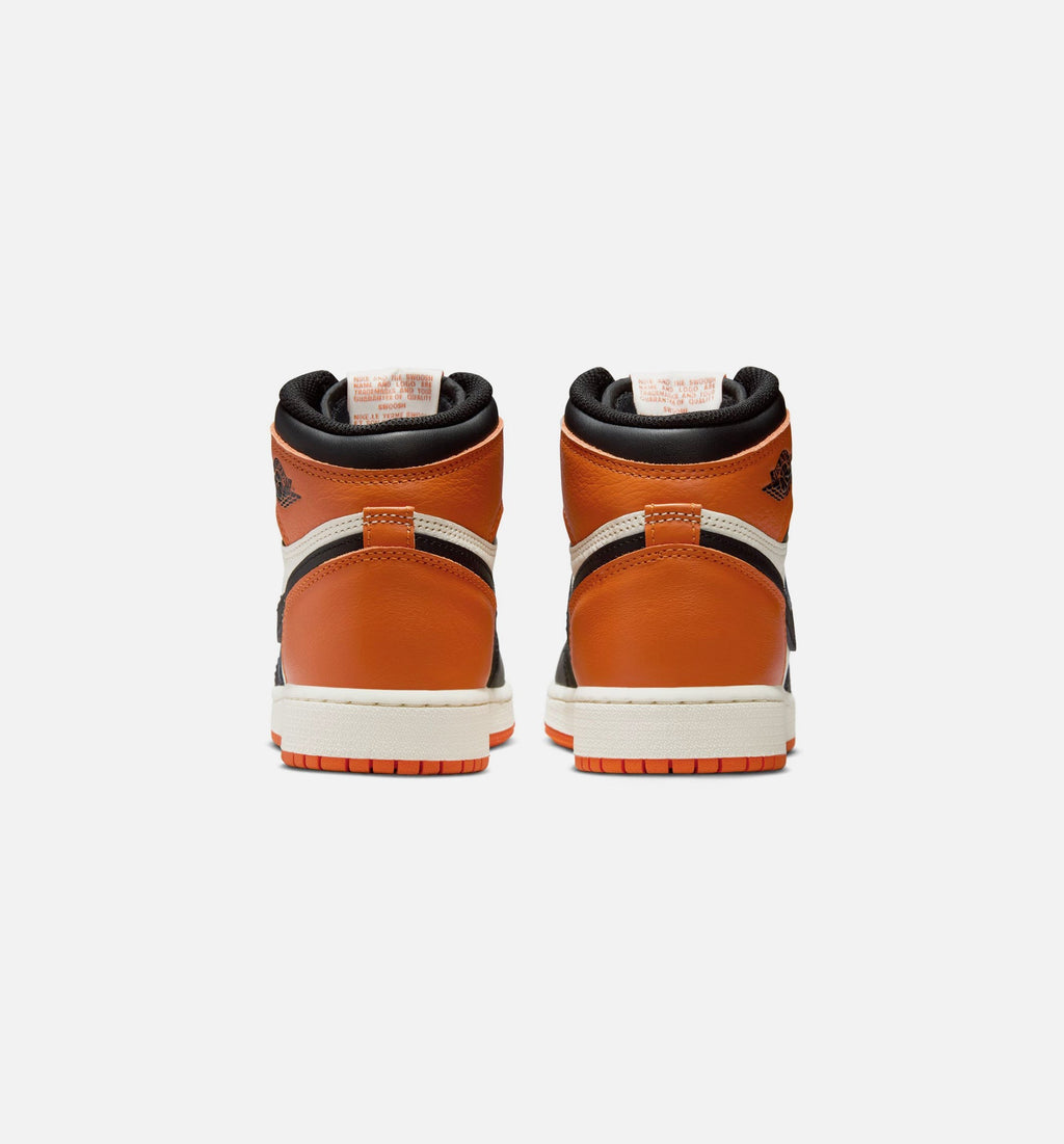 Air Jordan 1 Retro High OG Shattered Backboard GS Sneakers | Black/Black/Sail/Starfish