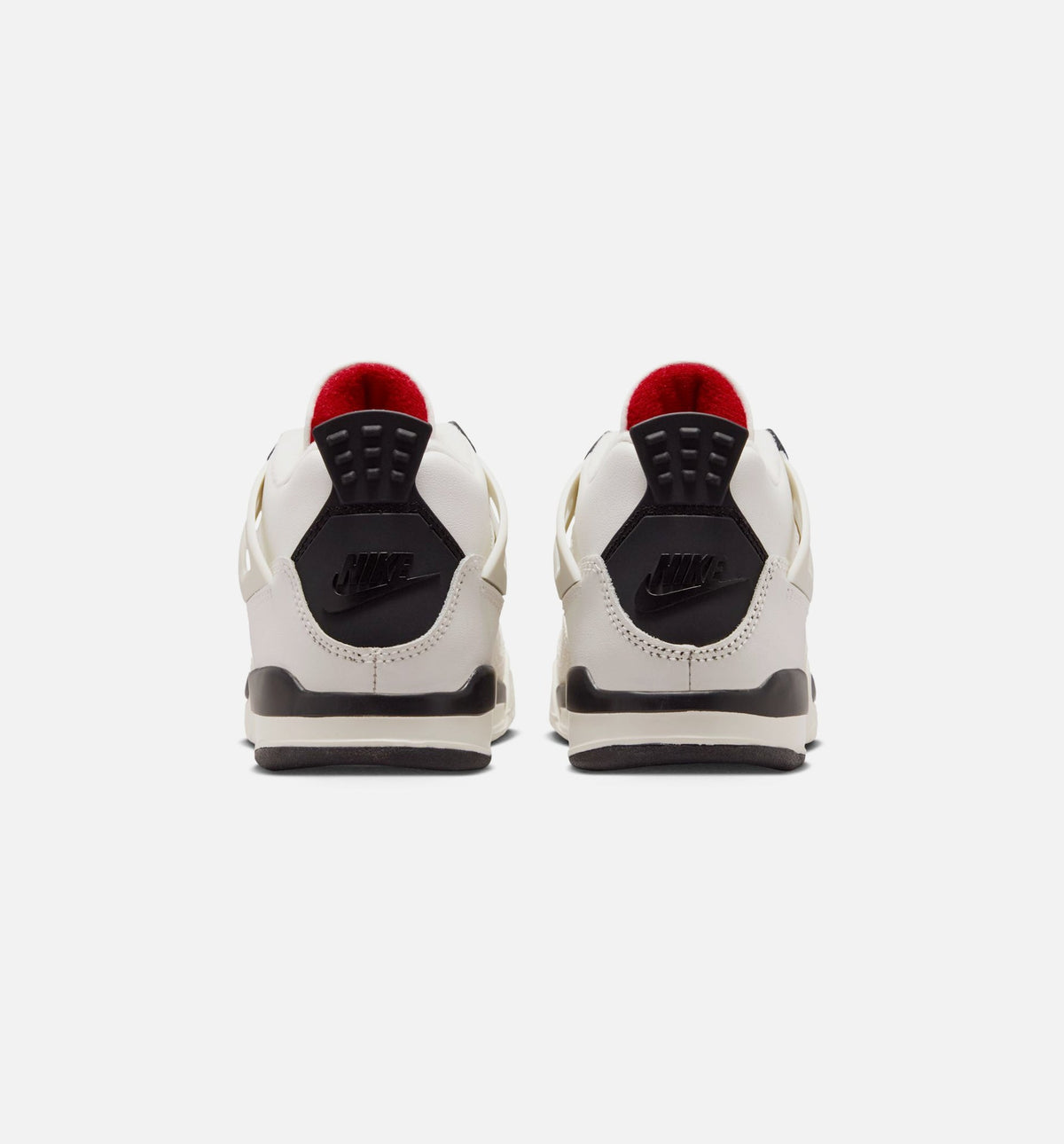Air Jordan 4 Retro Flight Club Preschool Lifestyle Shoes - Sail/Black/University Red