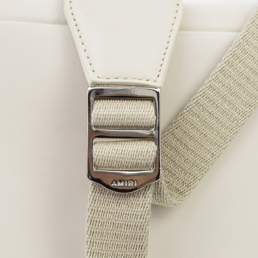 Alabaster Nappa Logo Embroidery Rucksack