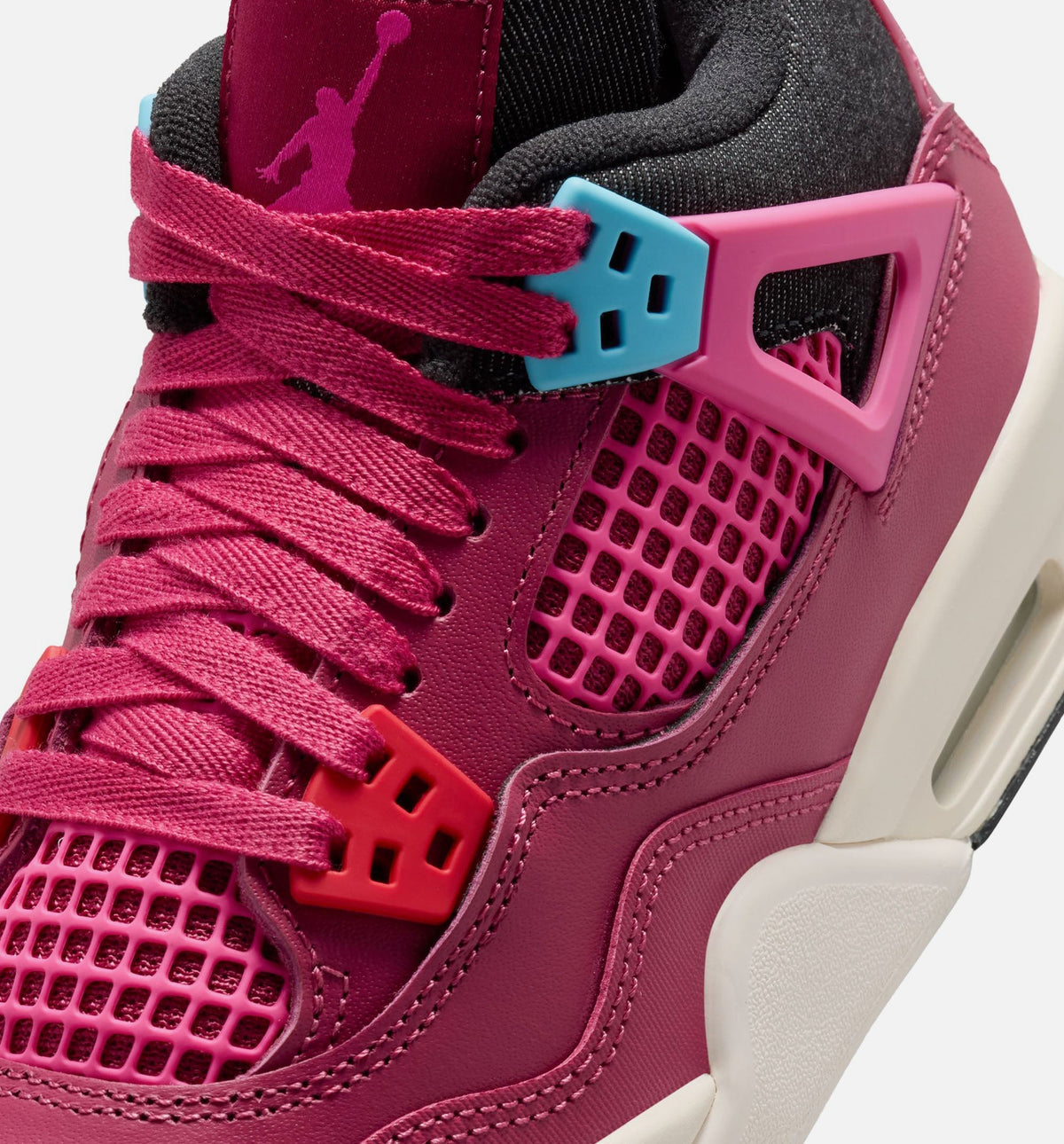 Air Jordan 4 Retro She's A Star Grade School Lifestyle Shoes - Sweet Beet/Desert Pink/Off Noir/Chalk