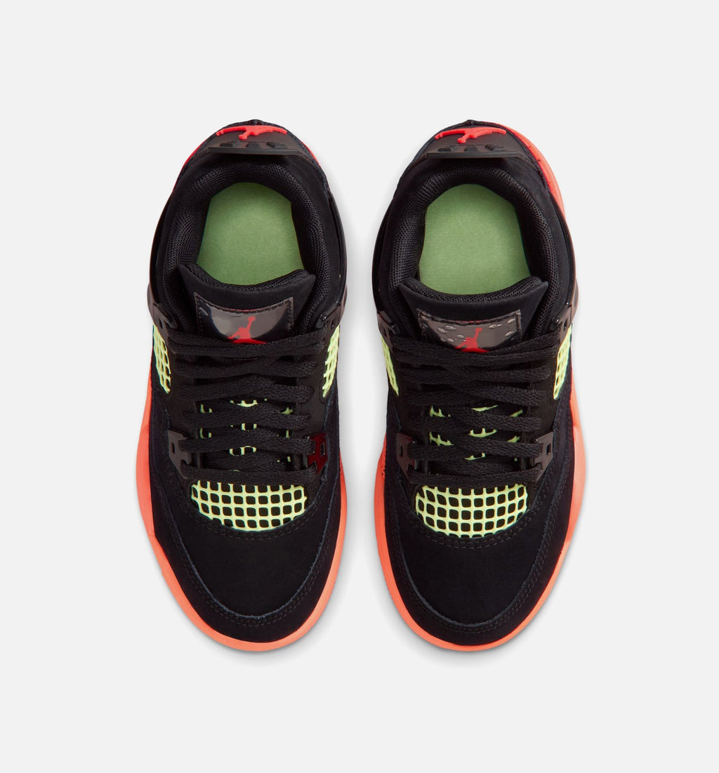 Air Jordan 4 Retro “Black Infrared 23” Preschool Lifestyle Shoes (PS)