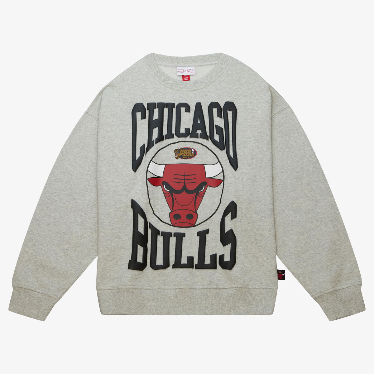 Wmns M&N NBA Chicago Bulls Logo Lightweight 3.0 Crew