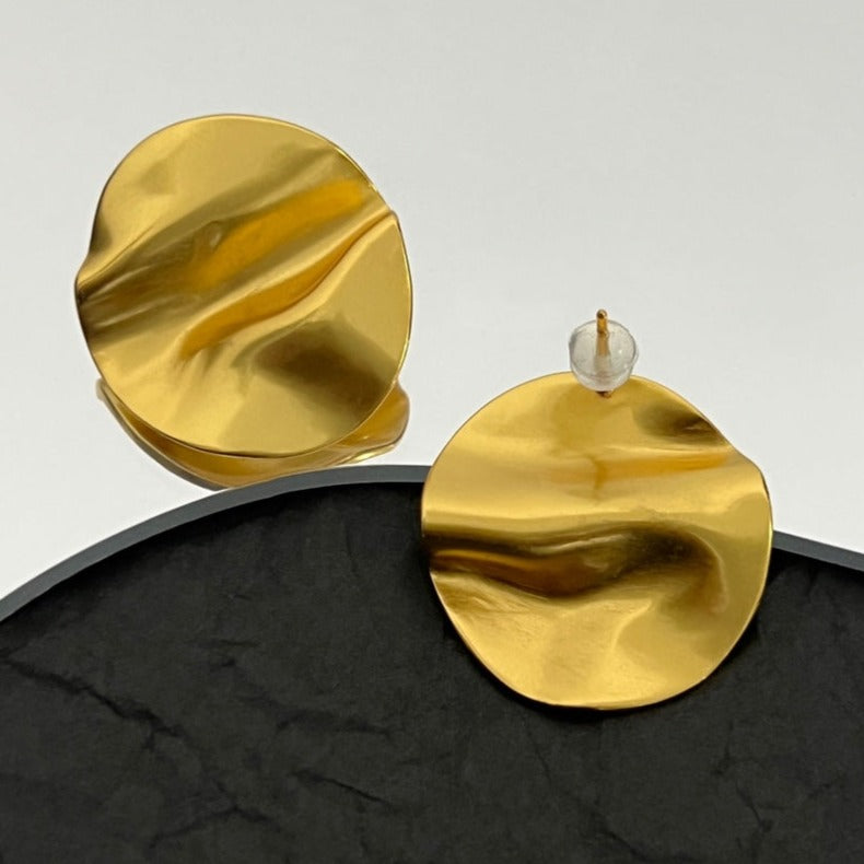 FENDI FF GOLD EARRINGS
