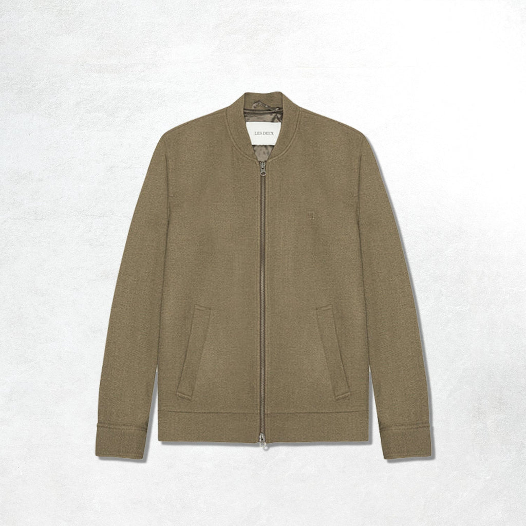 Les Deux Como Reg Bomber Jacket: Teak Brown
