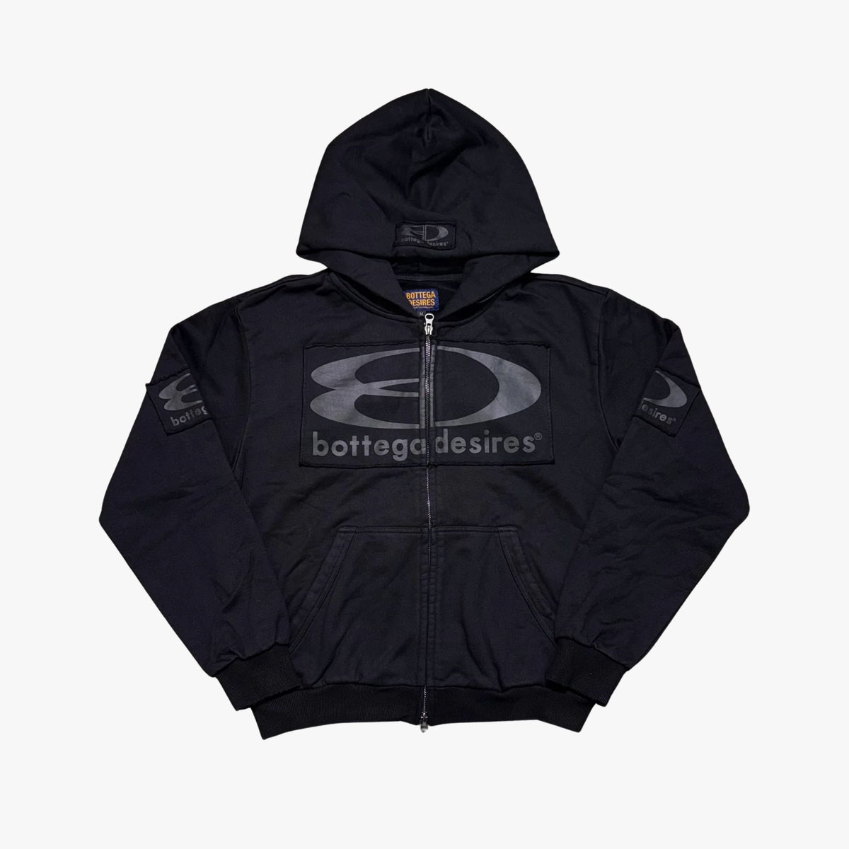 Bottega Desires Tech Black Zip Up