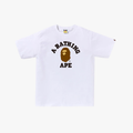 Bape College Tee White