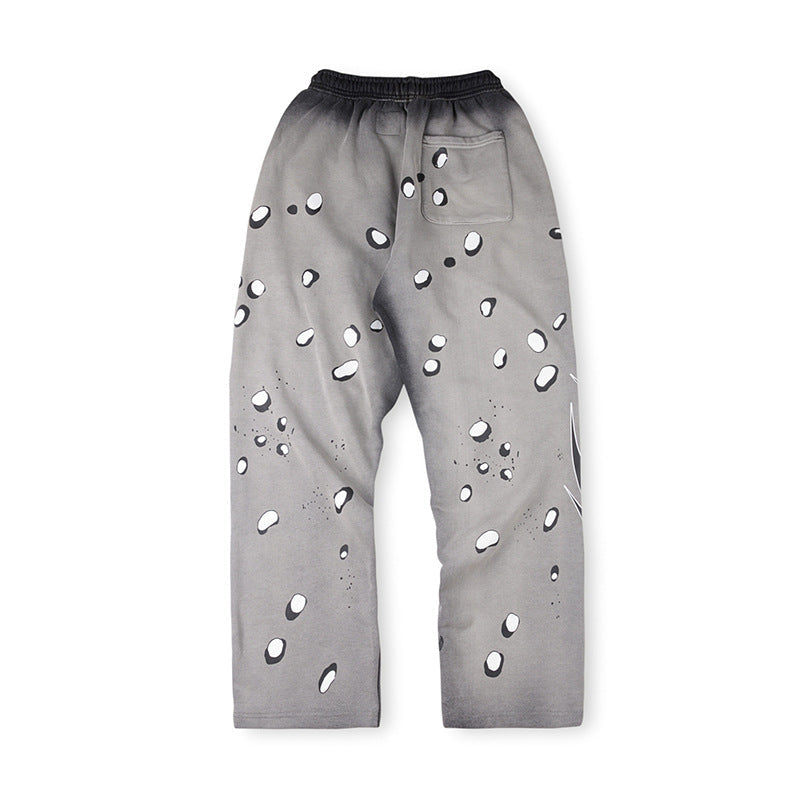 Hellstar Grey Future Flame Sweatpants
