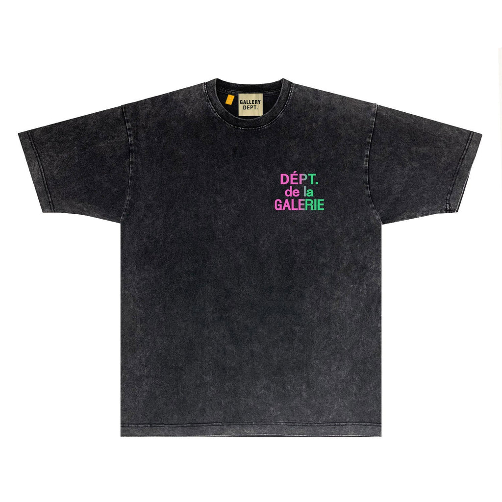 Gallery Dept T Shirts Tee Shirt Washed and Worn Short Sleeve T-shirt Blouse