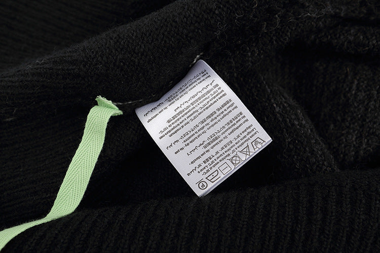 Off-White Black Arrow Gradient Crewneck Knit Sweater