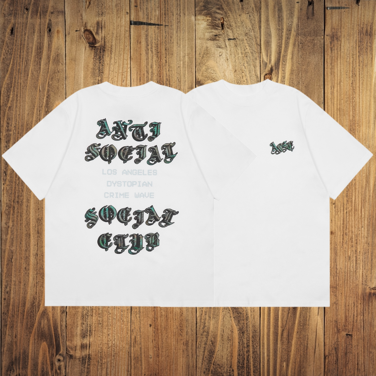 ASSC White Tee – Gothic 3D Print