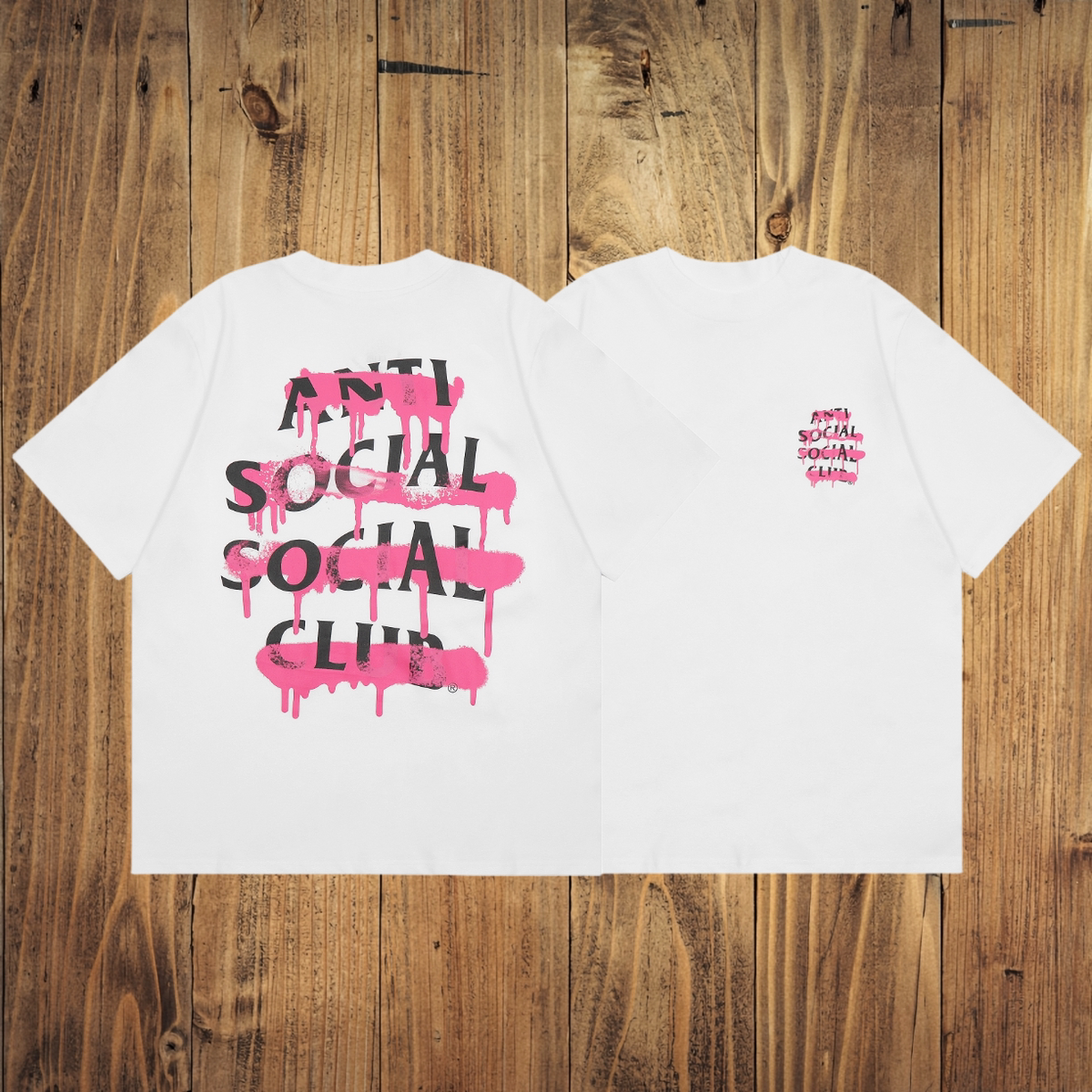 ASSC Pink Splatter White Tee