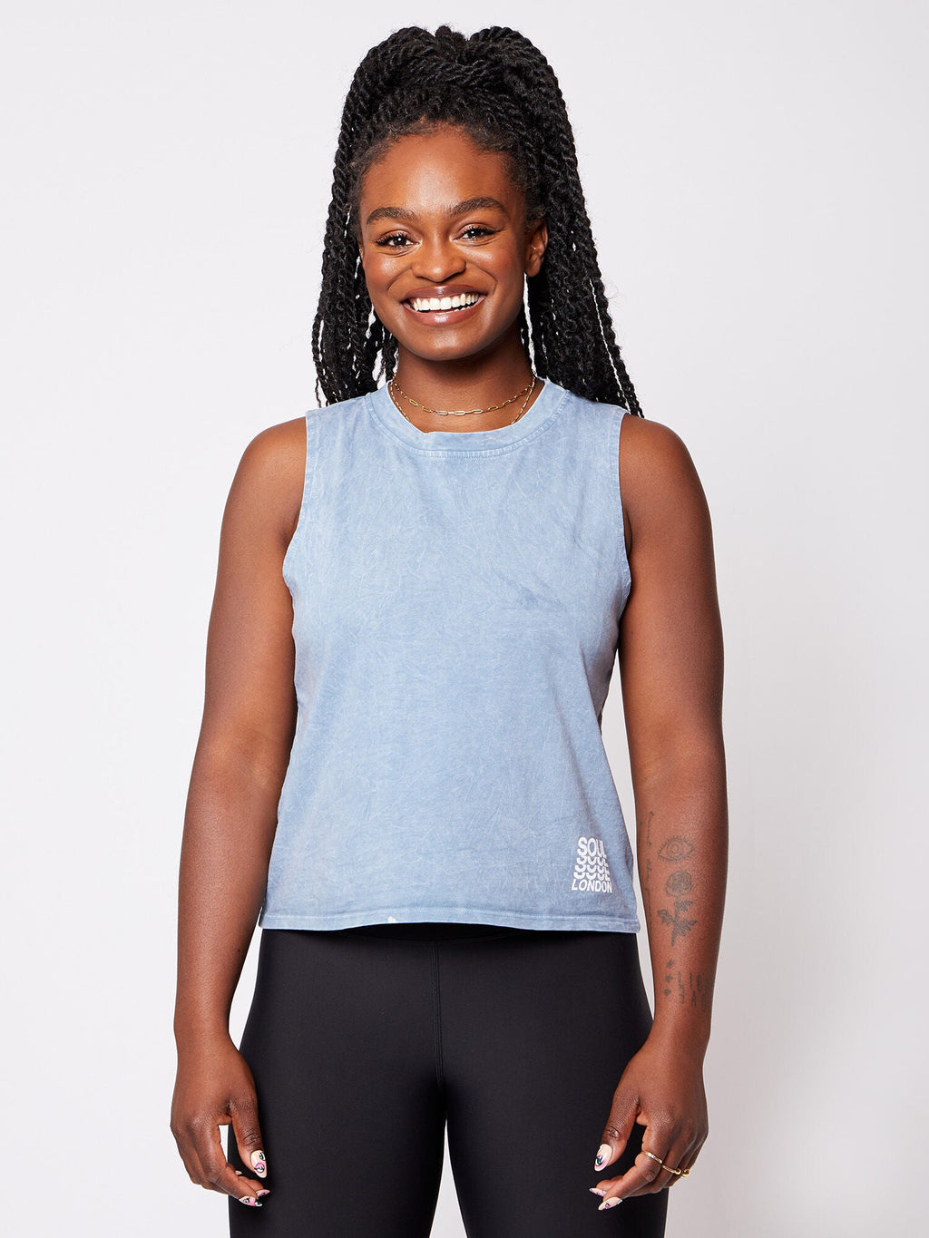 CROP BOXY MUSCLE TANK