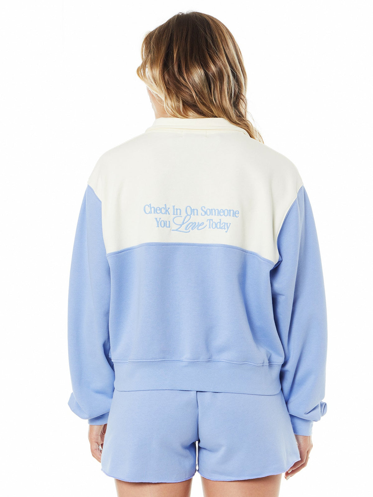 CHECK IN ON SOMEONE HALF ZIP