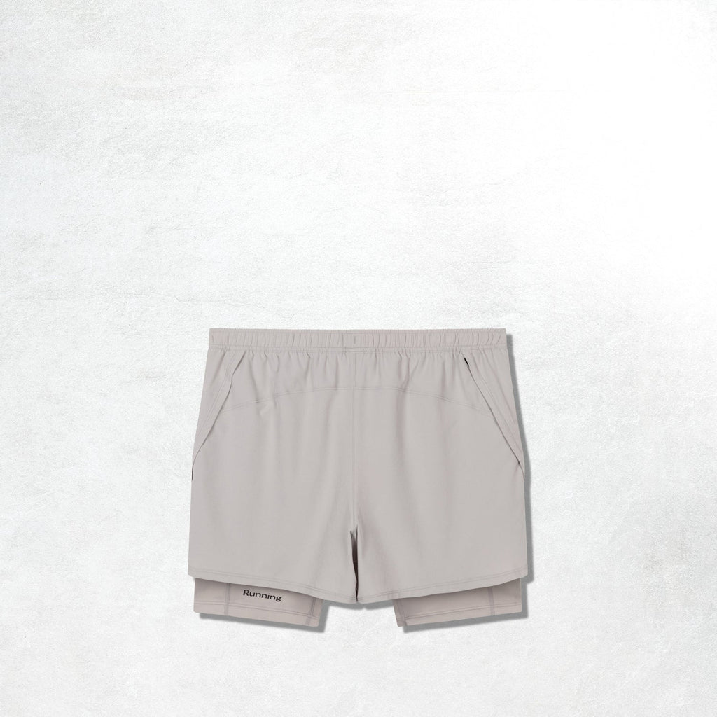 Acid Running 2-in-1 Shorts - Ghost on Ghost