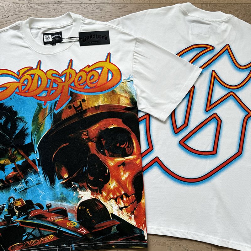 Godspeed Skull Racing Graphic T-Shirt