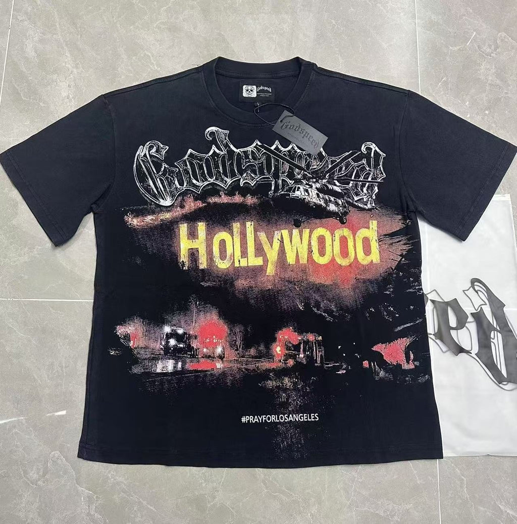 Godspeed Los Angeles Wildfire Graphic T-Shirt
