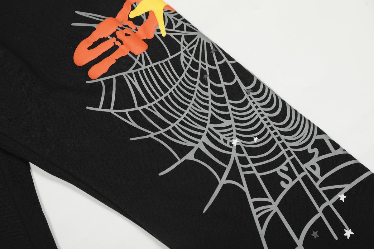 Sp5der Spiderweb Graphic Hoodie & Jogger Matching Set