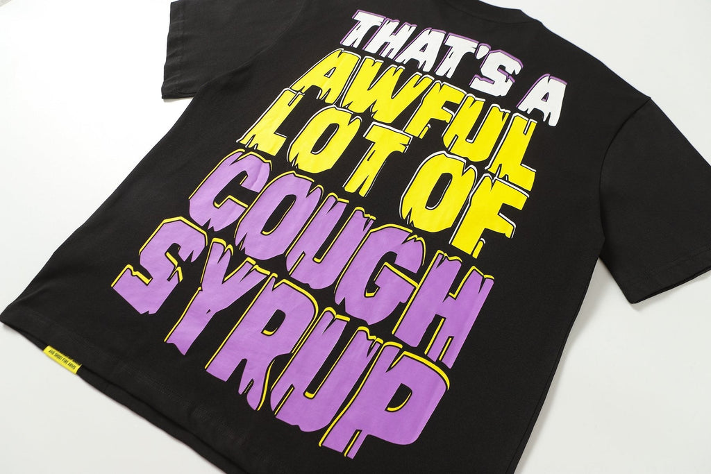 THAT'S A AWFUL LOT OF COUGH SYRUP Character Graphic Short-Sleeve T-Shirt