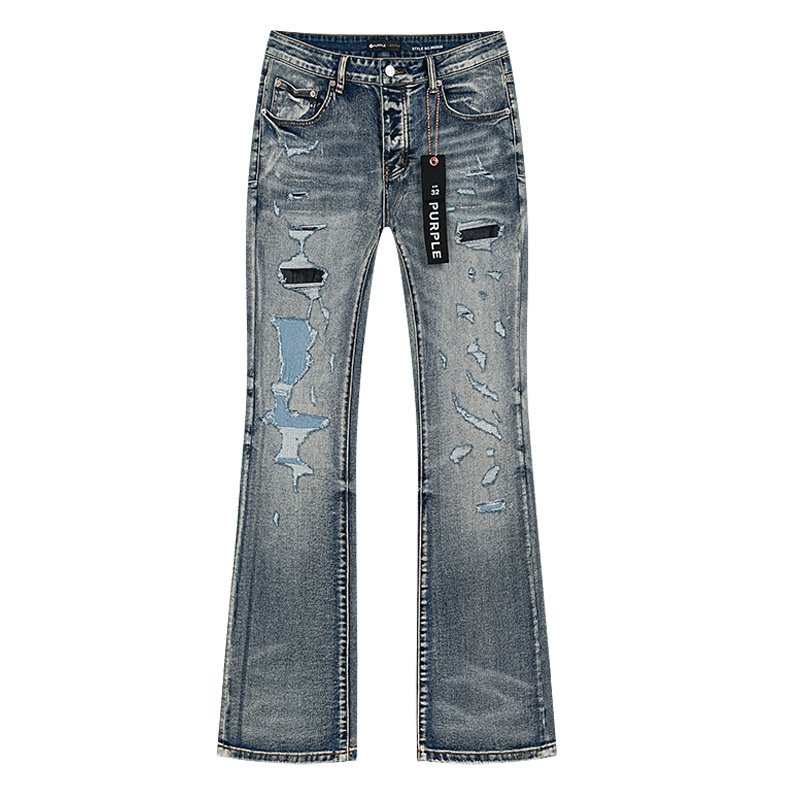 Purple Brand Distressed Flared Jeans