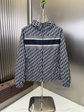 Dior Hooded Monogram Stripe Jacket