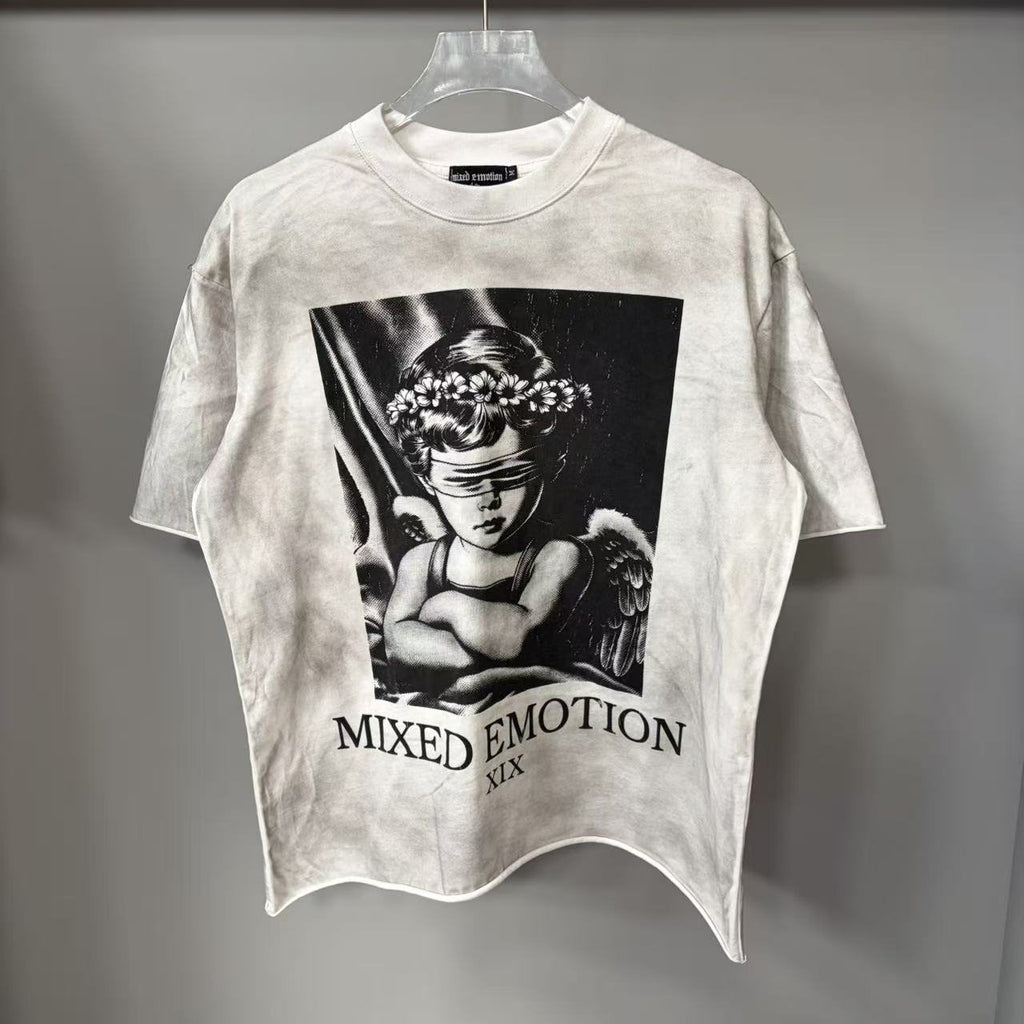 MIXED EMOTION Cherub Graphic Short-Sleeve T-Shirt