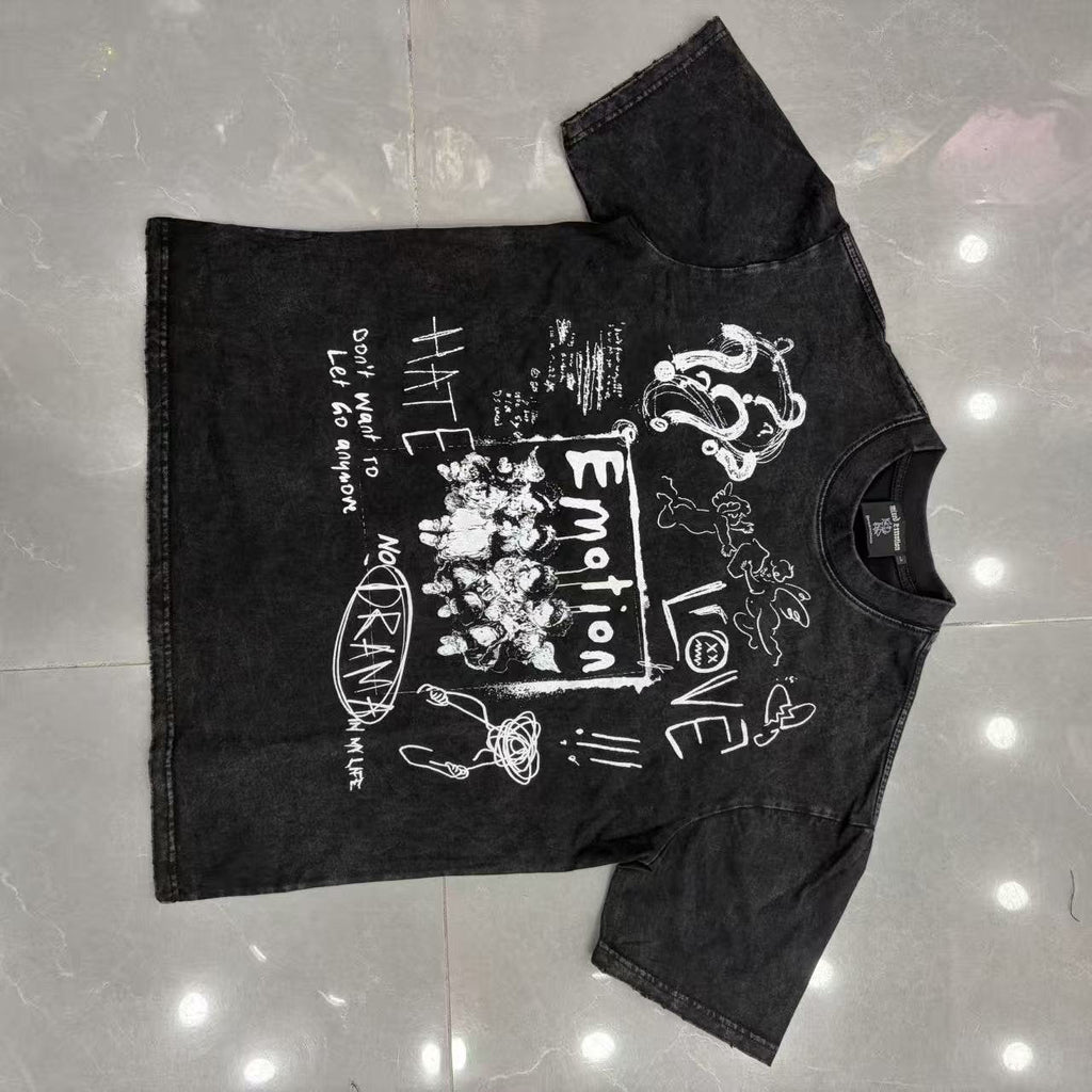 Mixed Emotion Love Hate Dream Graphic T-Shirt